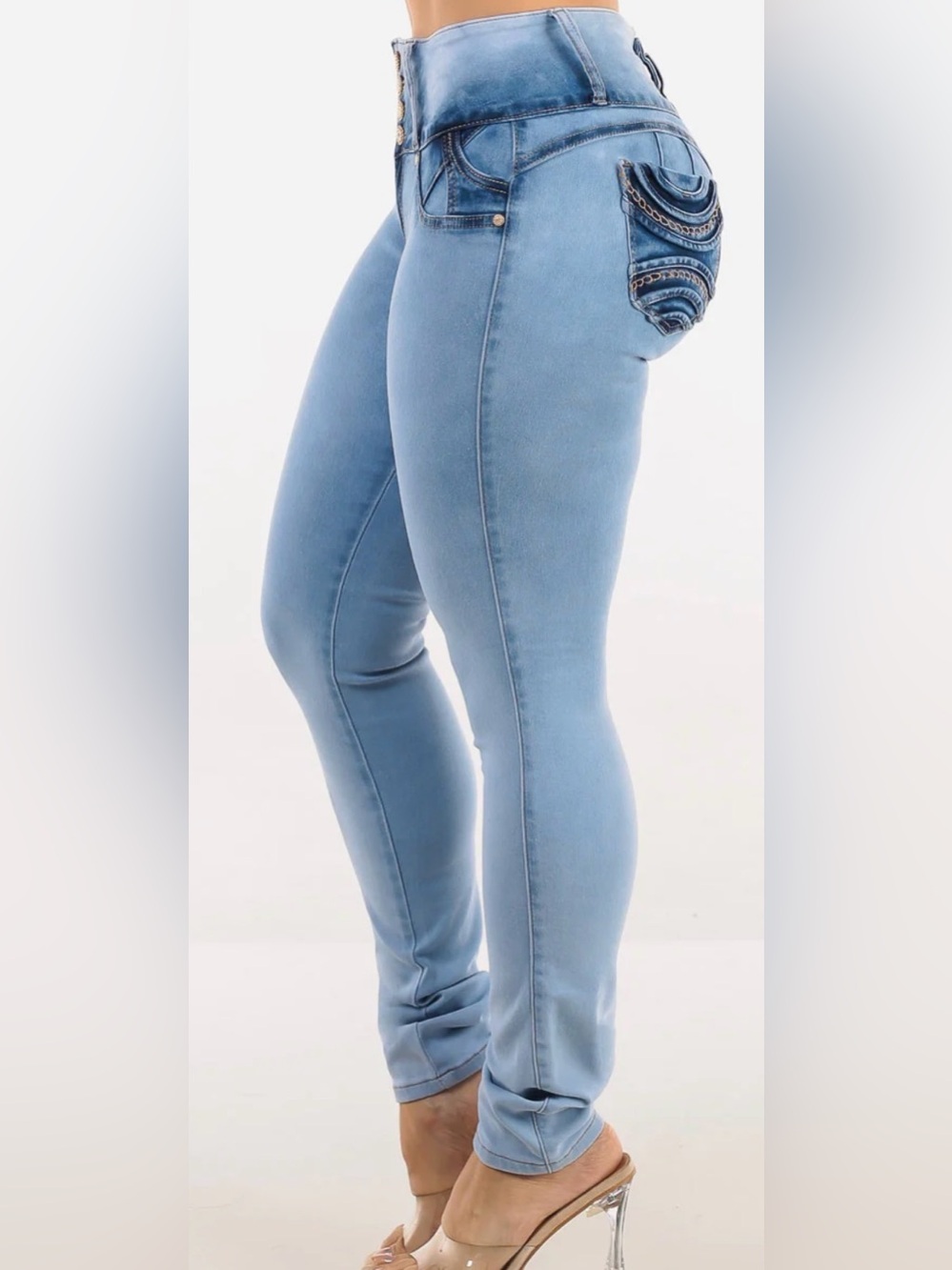 Moda Xpress Dark Blue Women's Butt Lifting Skinny Jeans